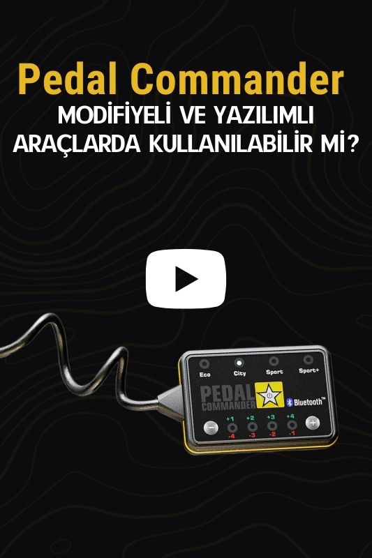 Pedal Commander modifiyeli ve yazılımlı araçlarda kullanılabilir mi?'s image